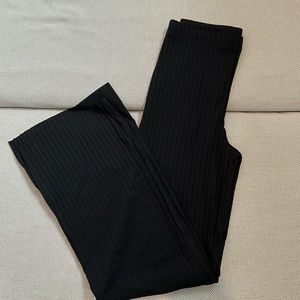 Black Wide Leg Pants with little slit on side